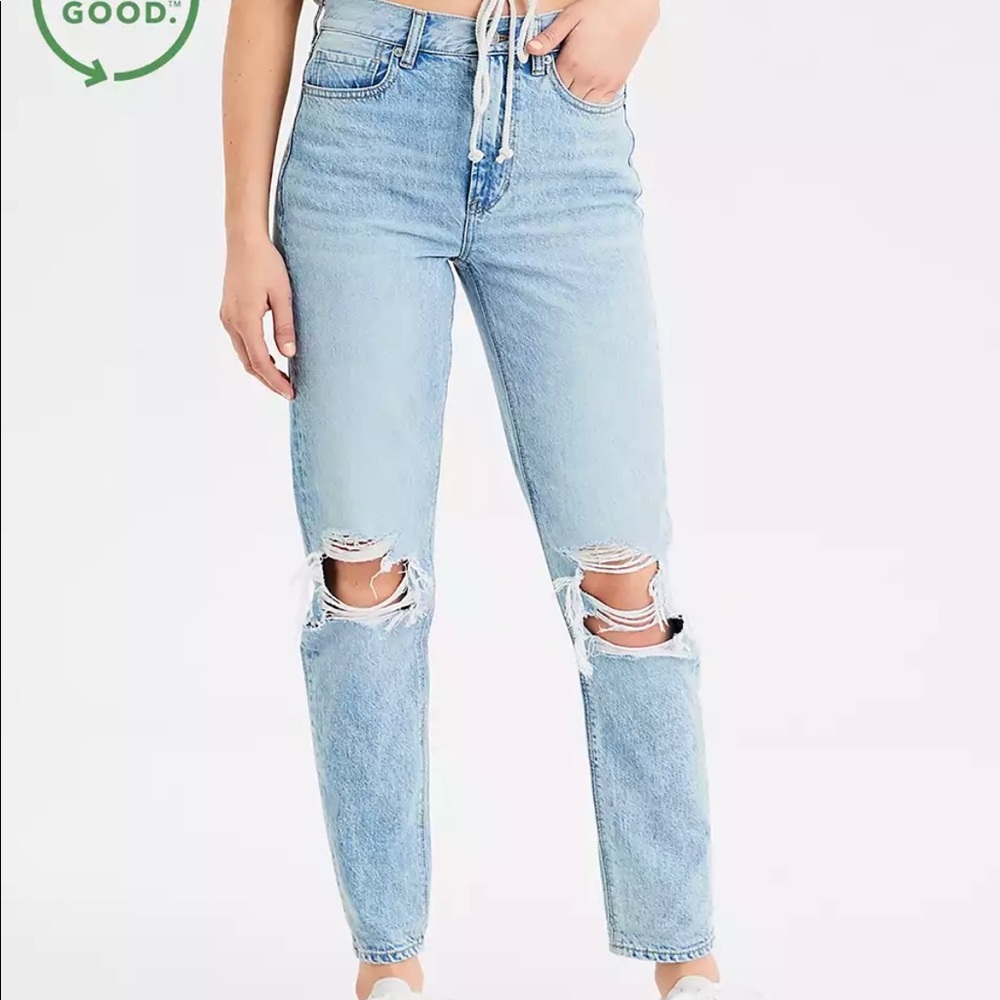 american eagle mom jeans